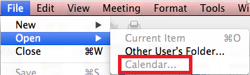 outlook for mac cannot open meeting item